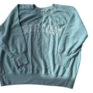 Maurice’s women’s seafoam green oversized long sleeved Henley style top size XL